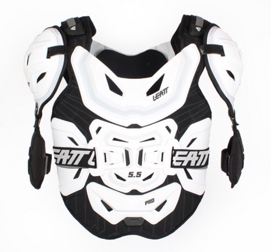 Защита панцирь Leatt Chest Protector 5.5 Pro (Взрослый, OS, белый, 2020 (5014101112)) pitbikemarket.ru