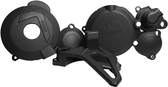 Крышки защитные на двигатель ZS NB300 (Черные) pitbikemarket.ru