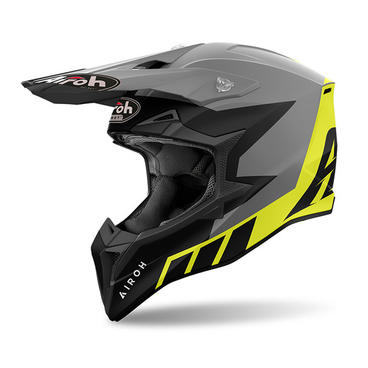 Мотошлем AIROH WRAAAP RELOADED YELLOW MATT S pitbikemarket.ru