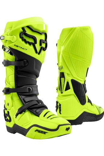 Мотоботы Fox Instinct Boot (2021) Взрослый, 10, желтый, 2021 (24448-130-10) pitbikemarket.ru