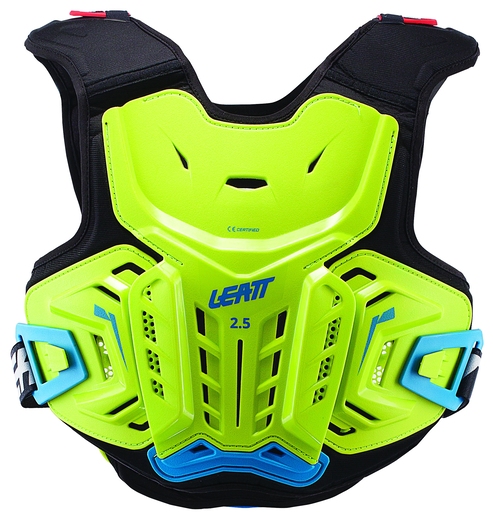 Защита панцирь подростковый Leatt Chest Protector 2.5 Junior Lime/Blue L/XL (147-159) (5017120143) pitbikemarket.ru