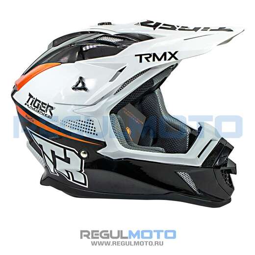 Шлем Kioshi TR кроссовый (H637) (Белый/ черный/ красный, М, 111555-1) pitbikemarket.ru