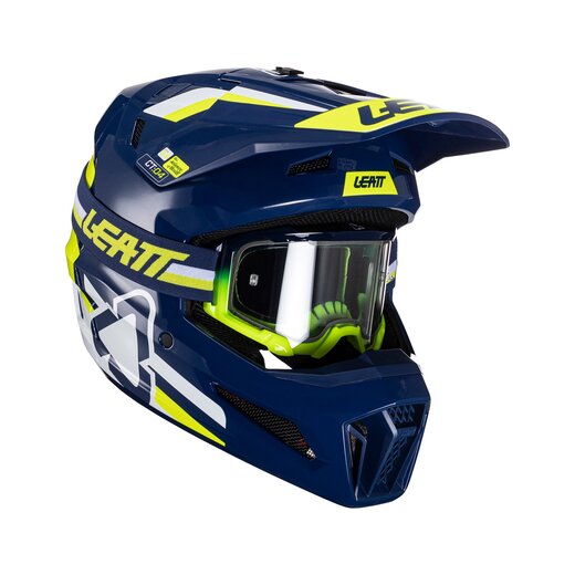 Мотошлем Leatt Moto 3.5 Helmet Kit (Blue, L, 2024 (1024060403)) pitbikemarket.ru