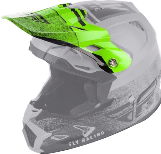 Козырек для шлема FLY TOXIN EMBARGO зеленый/черный (2019) pitbikemarket.ru