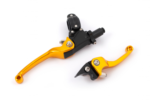 Комплект складных рычагов ASV CNC золотой pitbikemarket.ru