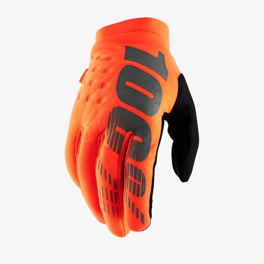 Мотоперчатки подростковые 100% Brisker Youth Glove (Fluo Orange, S, 2021 (10016-260-04)) pitbikemarket.ru