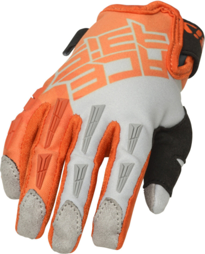 Acerbis перчатки детские CE MX X-K KID Orange/Grey, L pitbikemarket.ru