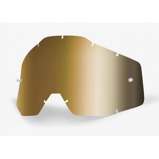 Линза 100% Racecraft/Accuri/Strata Anti-Fog Mirror True Gold (51002-074-02) pitbikemarket.ru